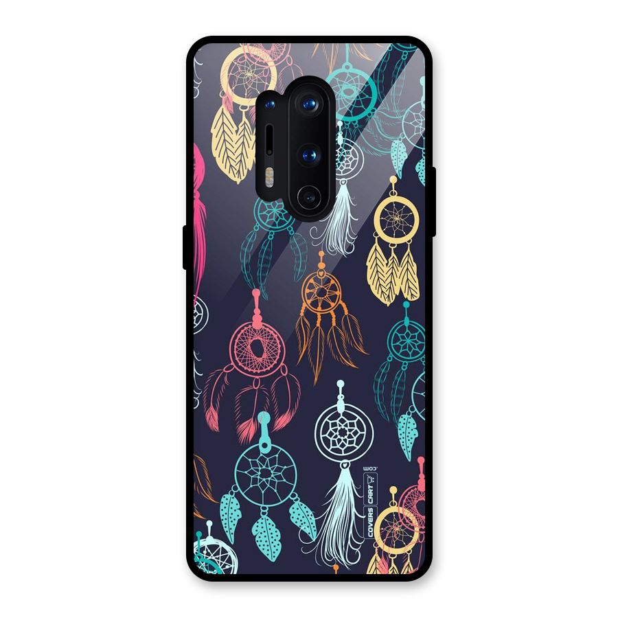 Dream Catcher Pattern Glass Back Case for OnePlus 8 Pro