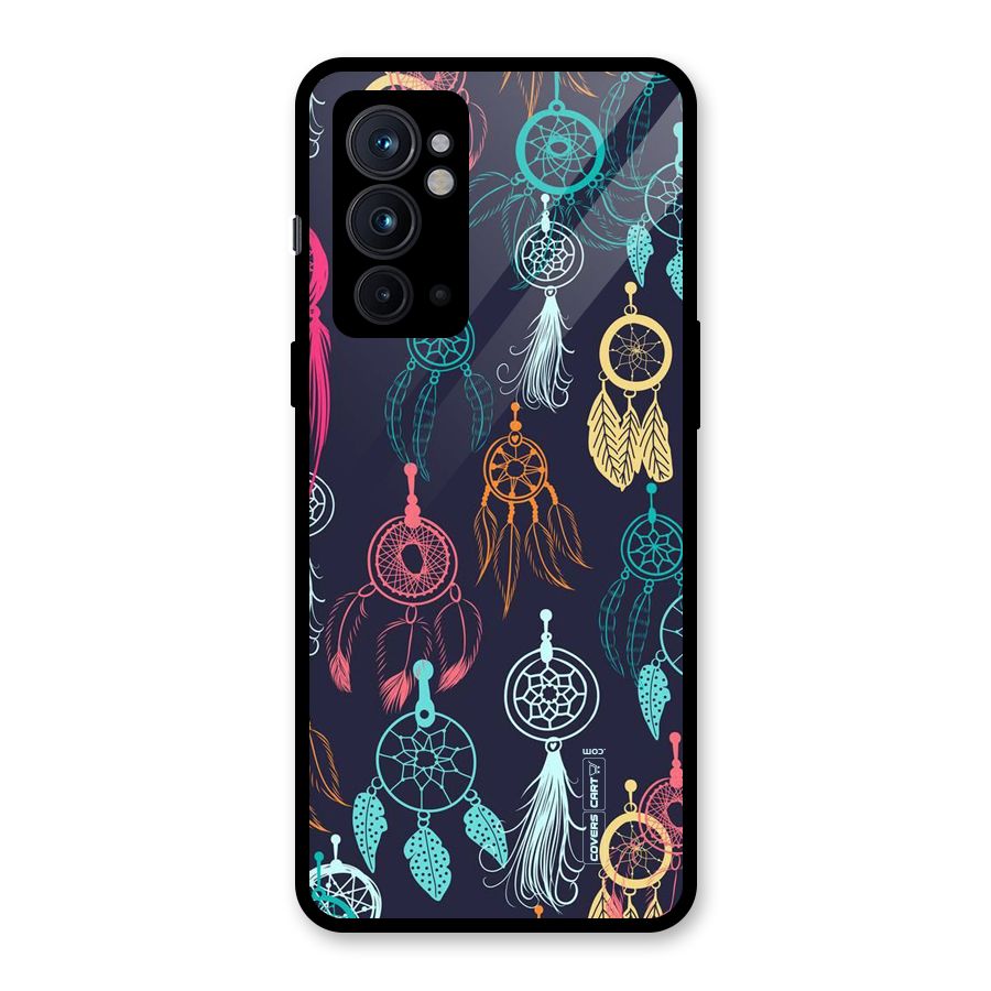 Dream Catcher Pattern Glass Back Case for OnePlus 9RT 5G