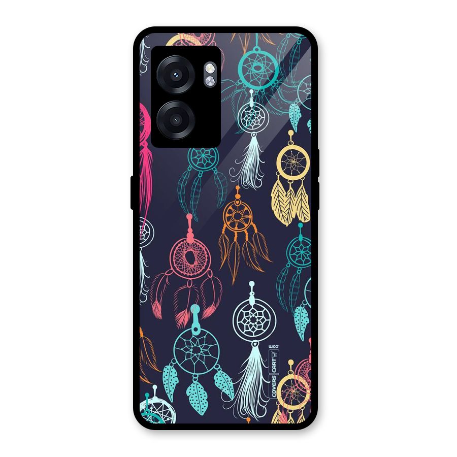 Dream Catcher Pattern Glass Back Case for Oppo K10 (5G)