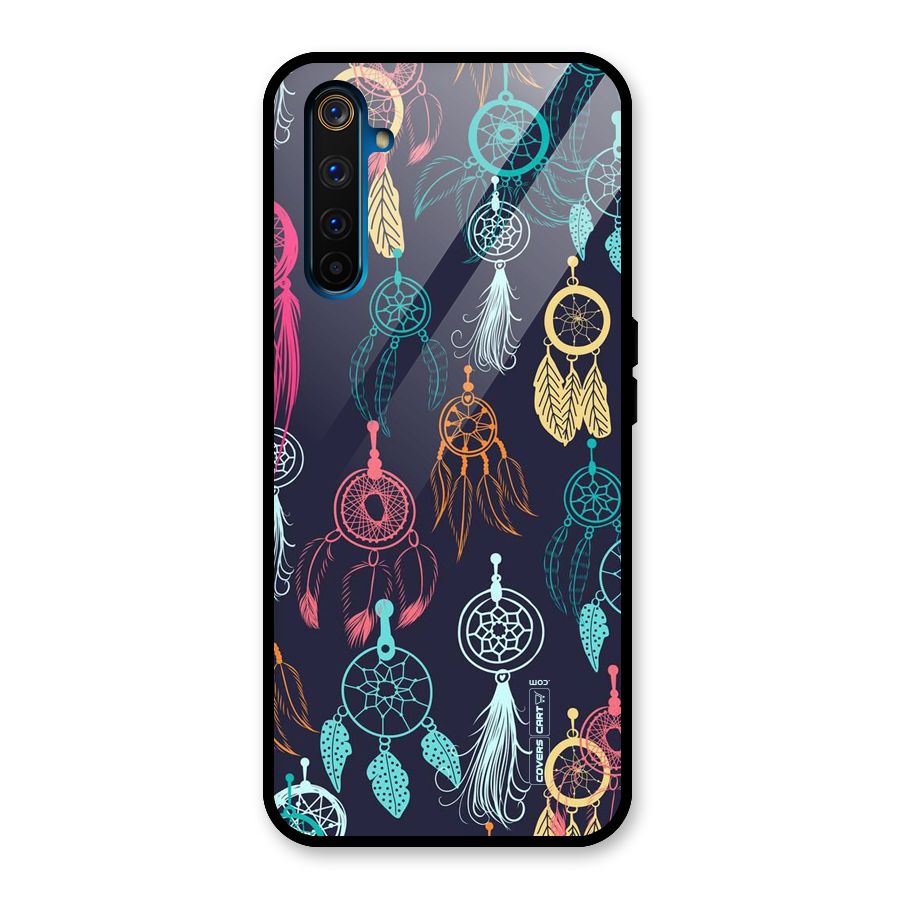 Dream Catcher Pattern Glass Back Case for Realme 6 Pro