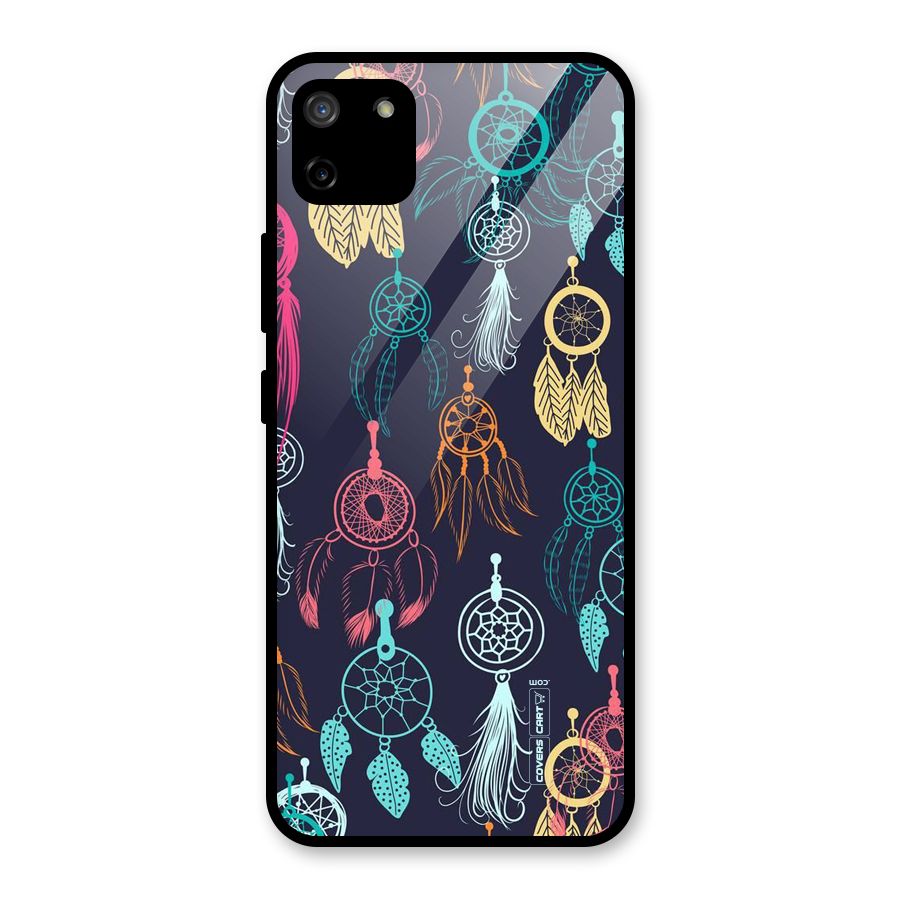 Dream Catcher Pattern Glass Back Case for Realme C11
