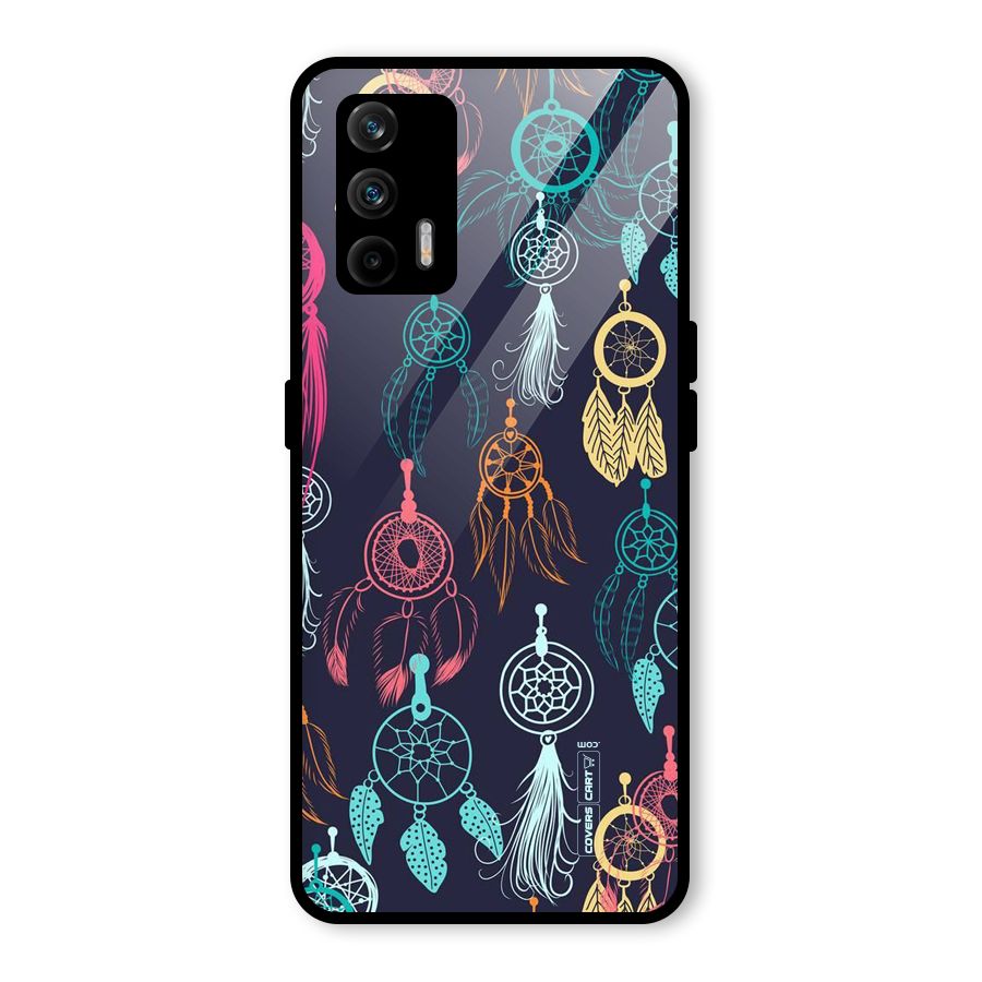 Dream Catcher Pattern Glass Back Case for Realme GT 5G