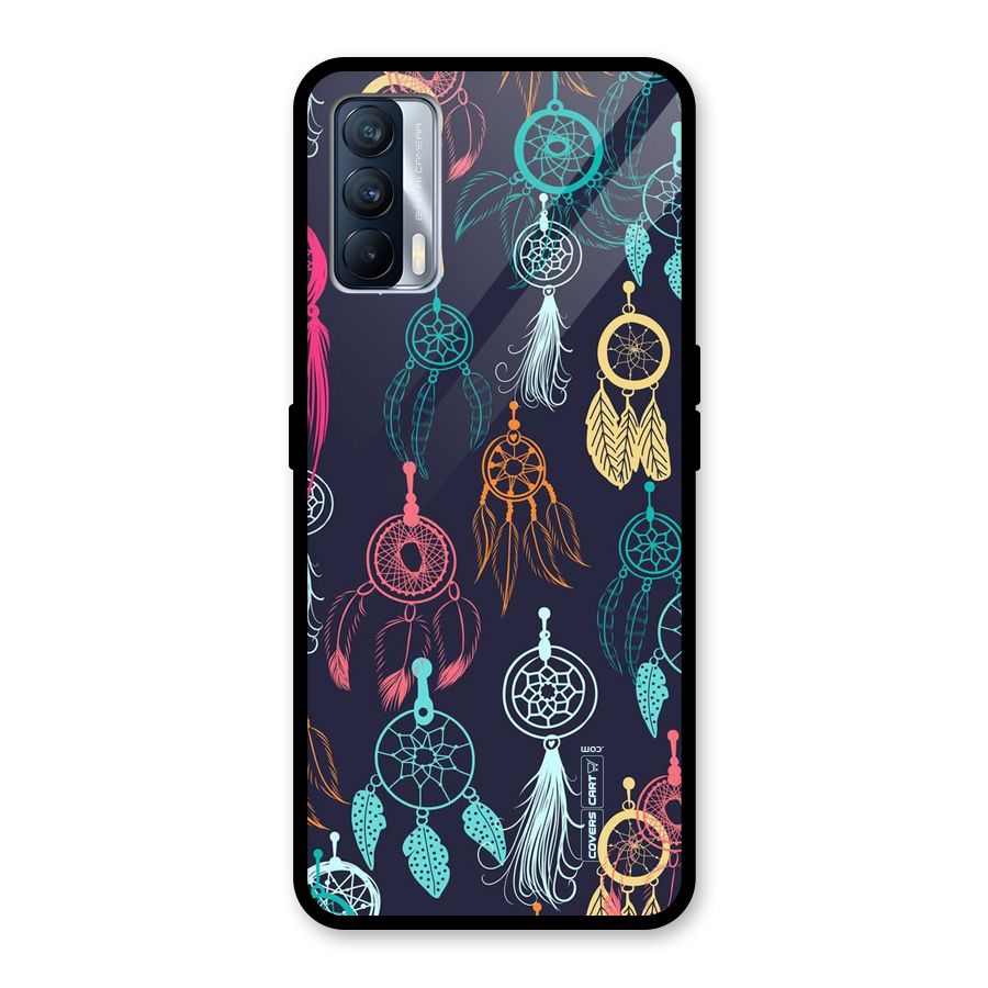 Dream Catcher Pattern Glass Back Case for Realme X7