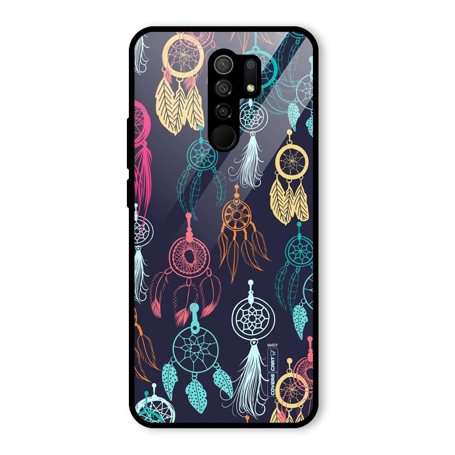 Dream Catcher Pattern Glass Back Case for Redmi 9 Prime