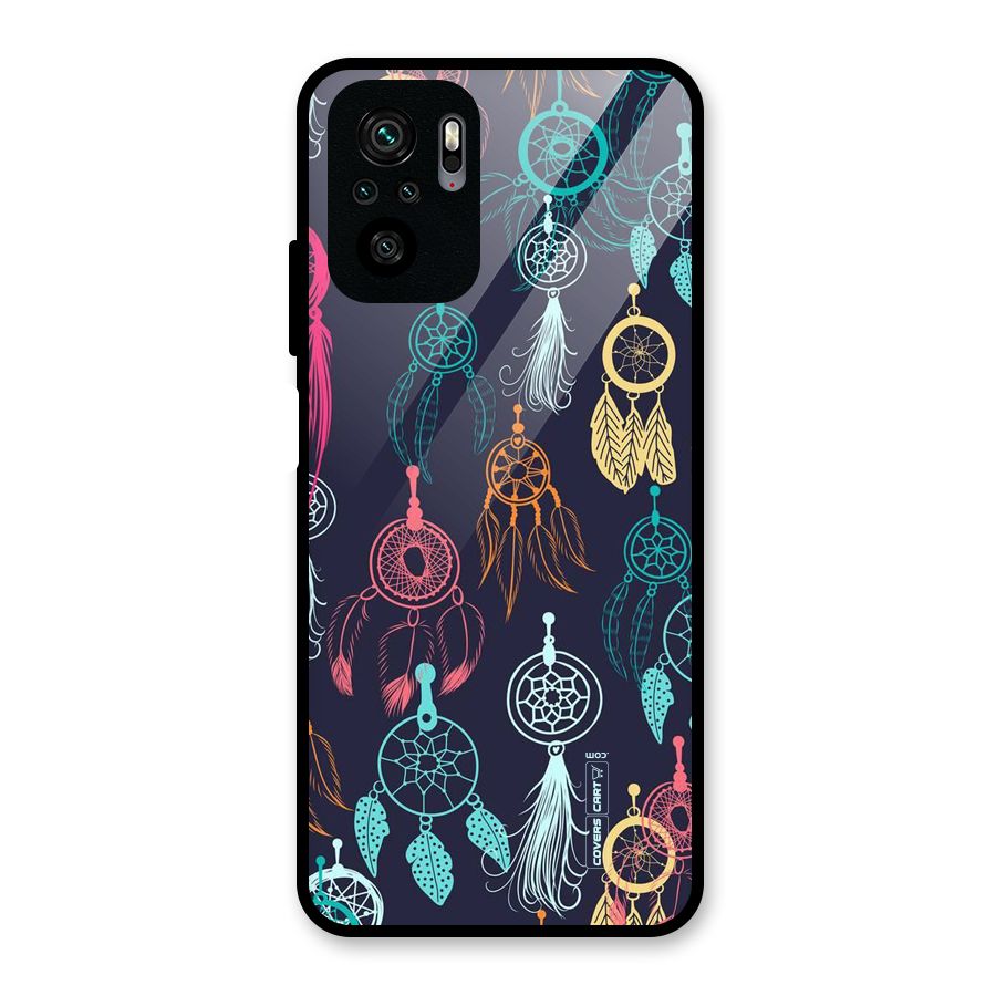 Dream Catcher Pattern Glass Back Case for Redmi Note 10