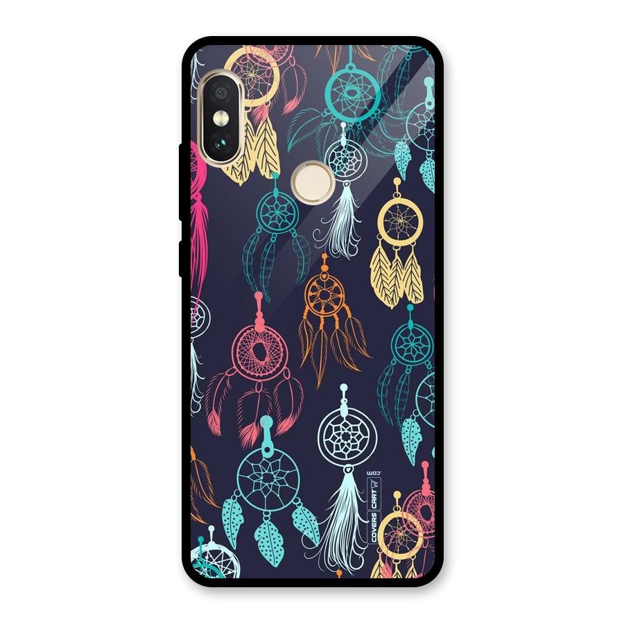 Dream Catcher Pattern Glass Back Case for Redmi Note 5 Pro