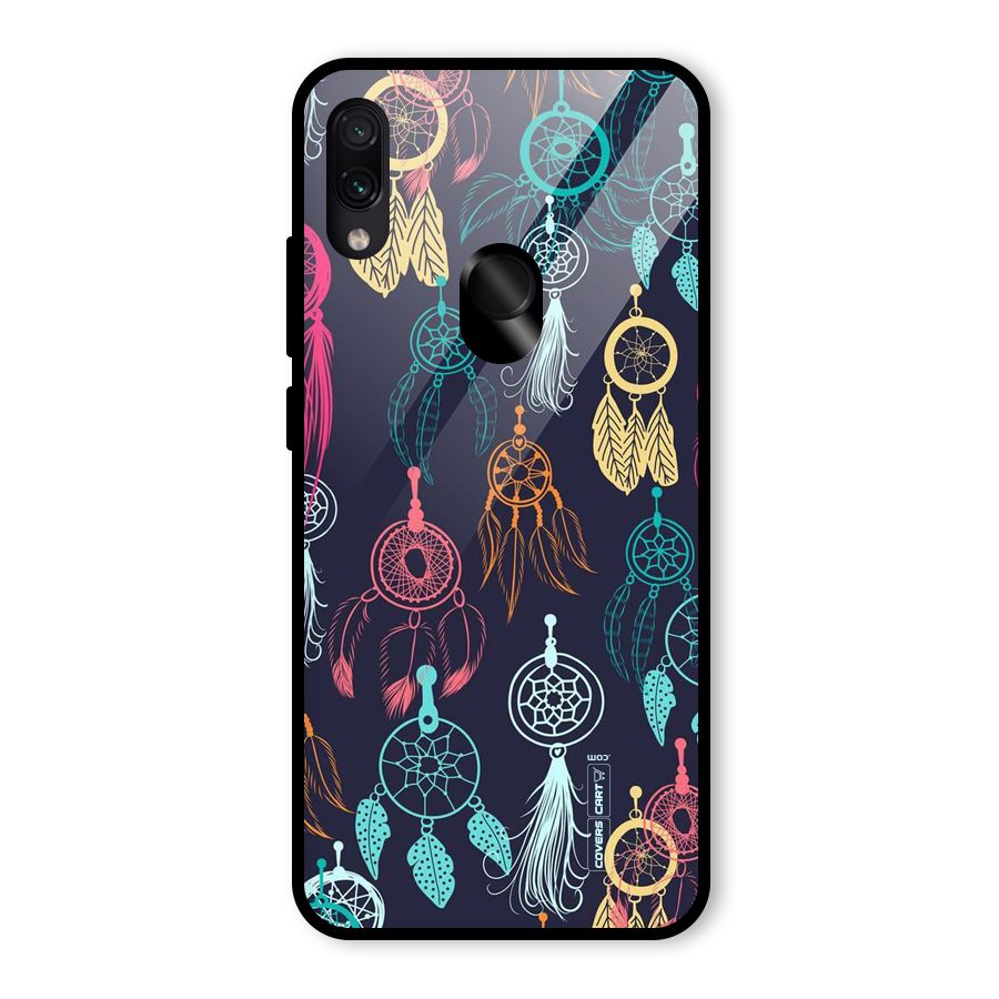 Dream Catcher Pattern Glass Back Case for Redmi Note 7S