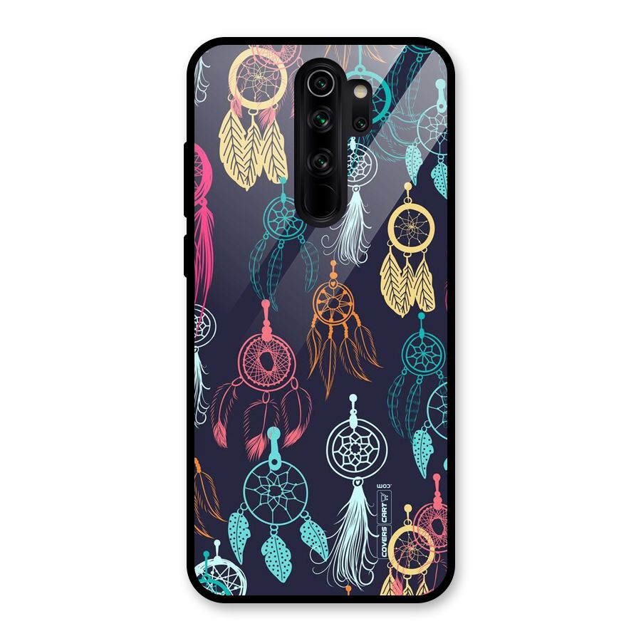 Dream Catcher Pattern Glass Back Case for Redmi Note 8 Pro