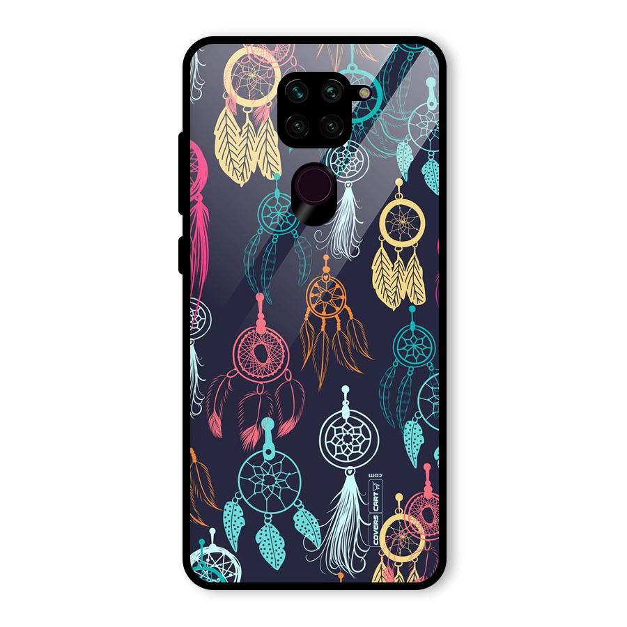 Dream Catcher Pattern Glass Back Case for Redmi Note 9