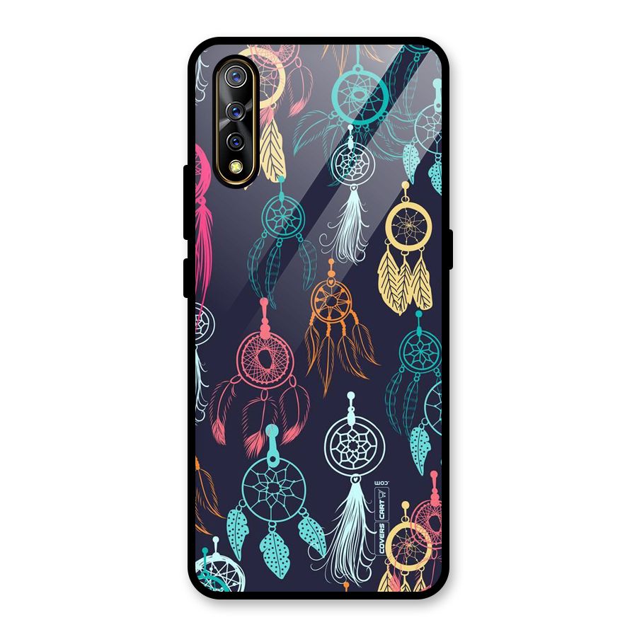 Dream Catcher Pattern Glass Back Case for Vivo S1