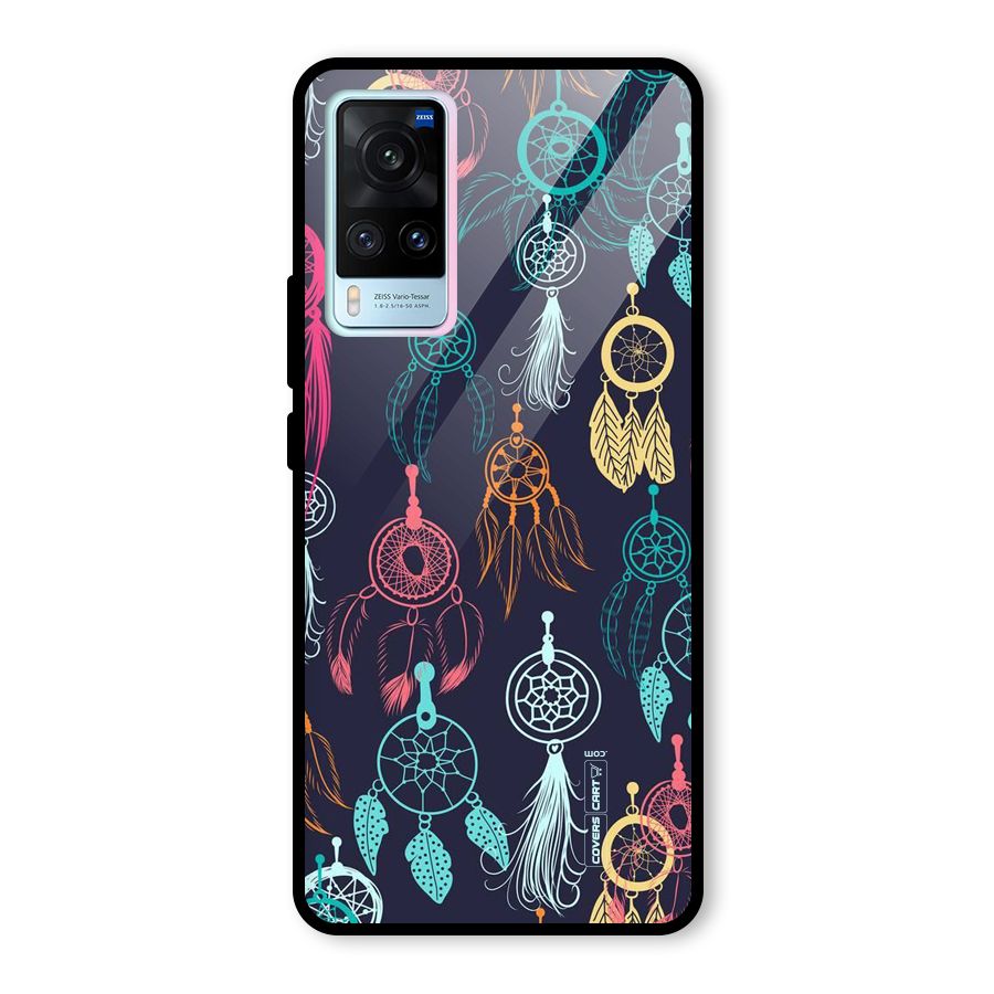 Dream Catcher Pattern Glass Back Case for Vivo X60