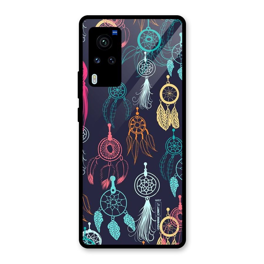 Dream Catcher Pattern Glass Back Case for Vivo X60 Pro