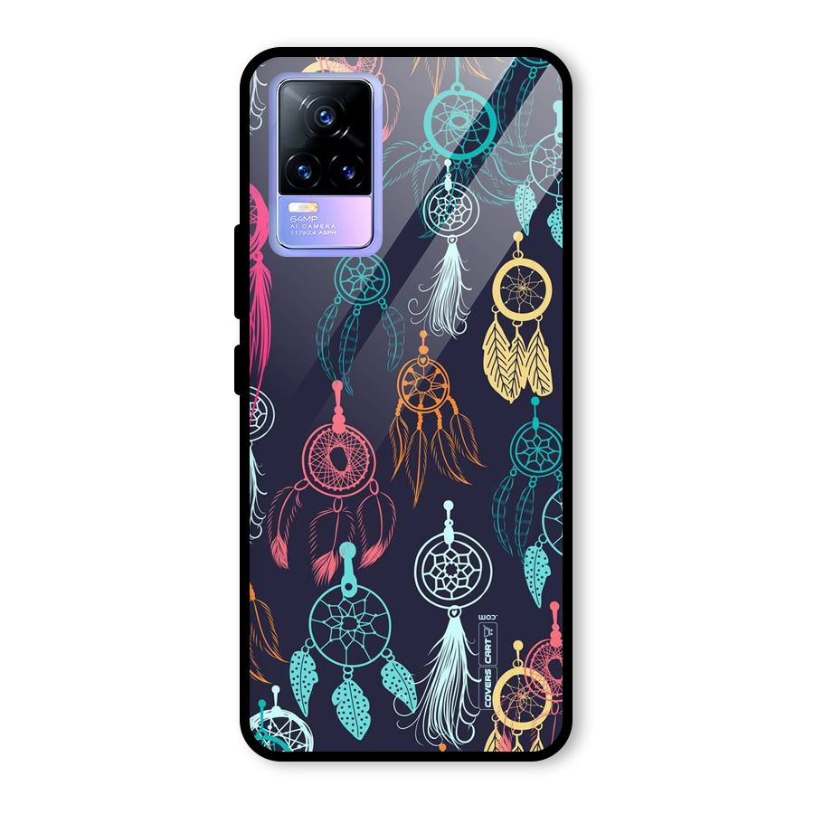 Dream Catcher Pattern Glass Back Case for Vivo Y73