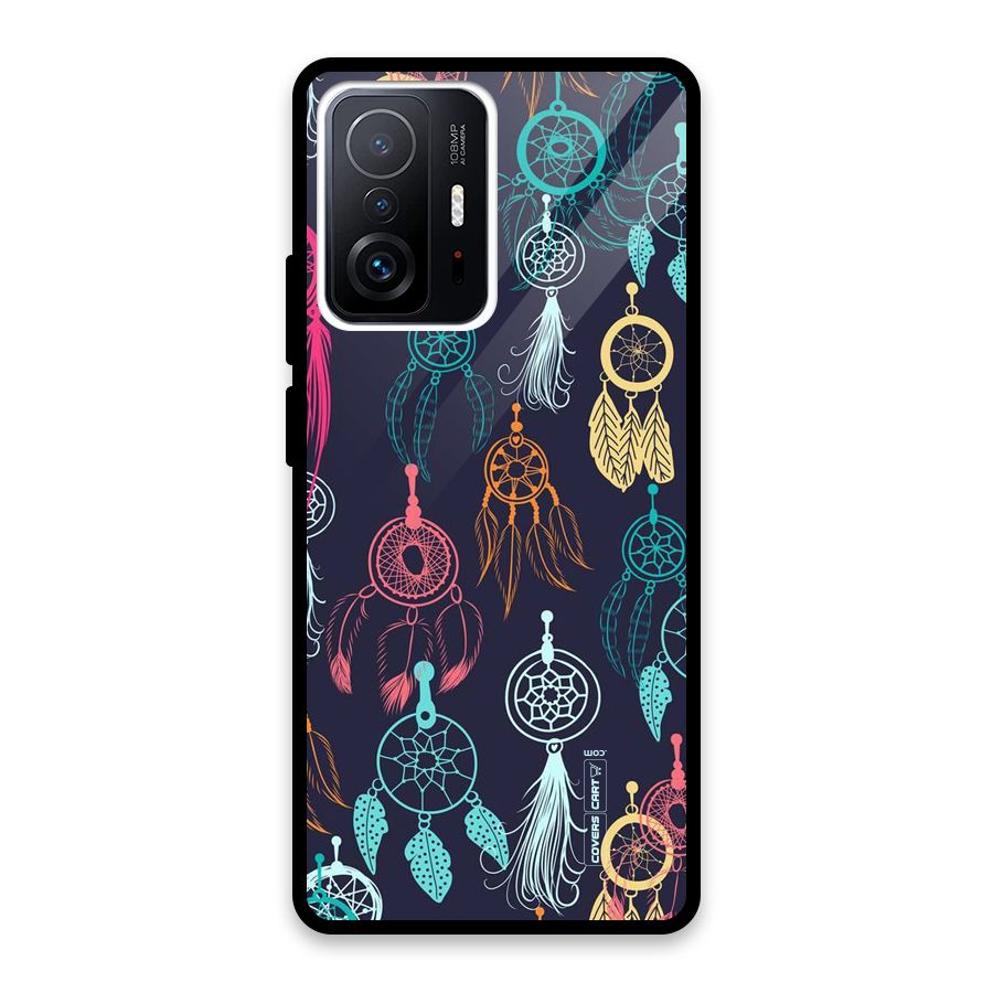 Dream Catcher Pattern Glass Back Case for Xiaomi 11T Pro
