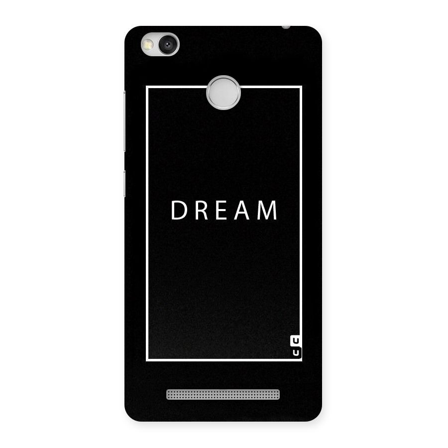 Dream Classic Back Case for Redmi 3S Prime