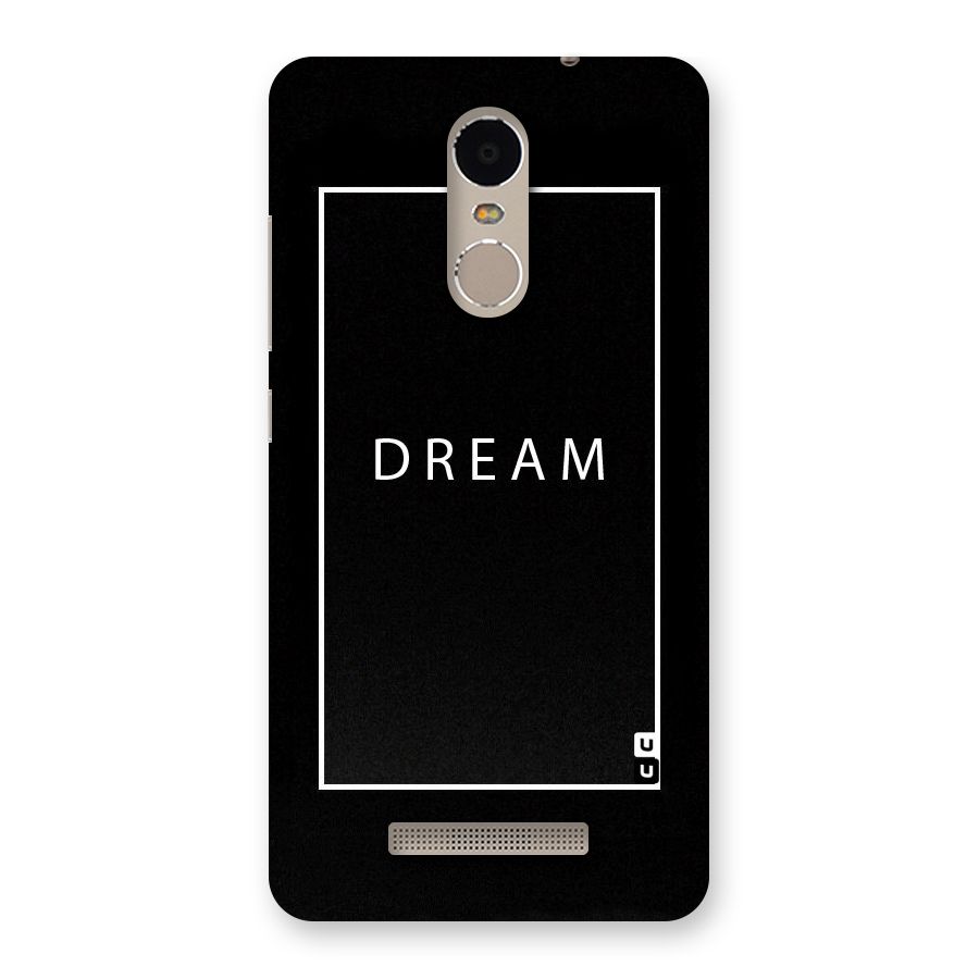 Dream Classic Back Case for Xiaomi Redmi Note 3