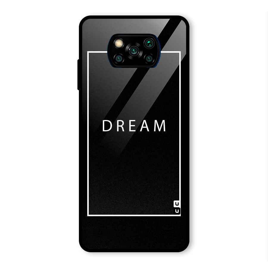 Dream Classic Glass Back Case for Poco X3 Pro