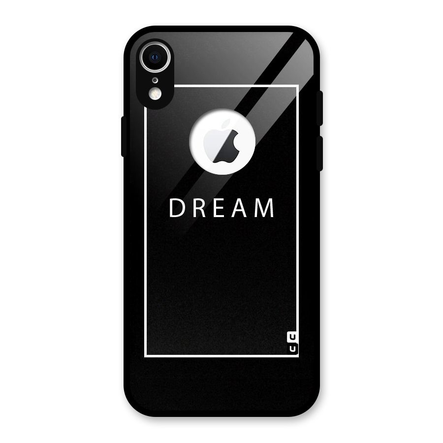 Dream Classic Glass Back Case for iPhone XR Logo Cut