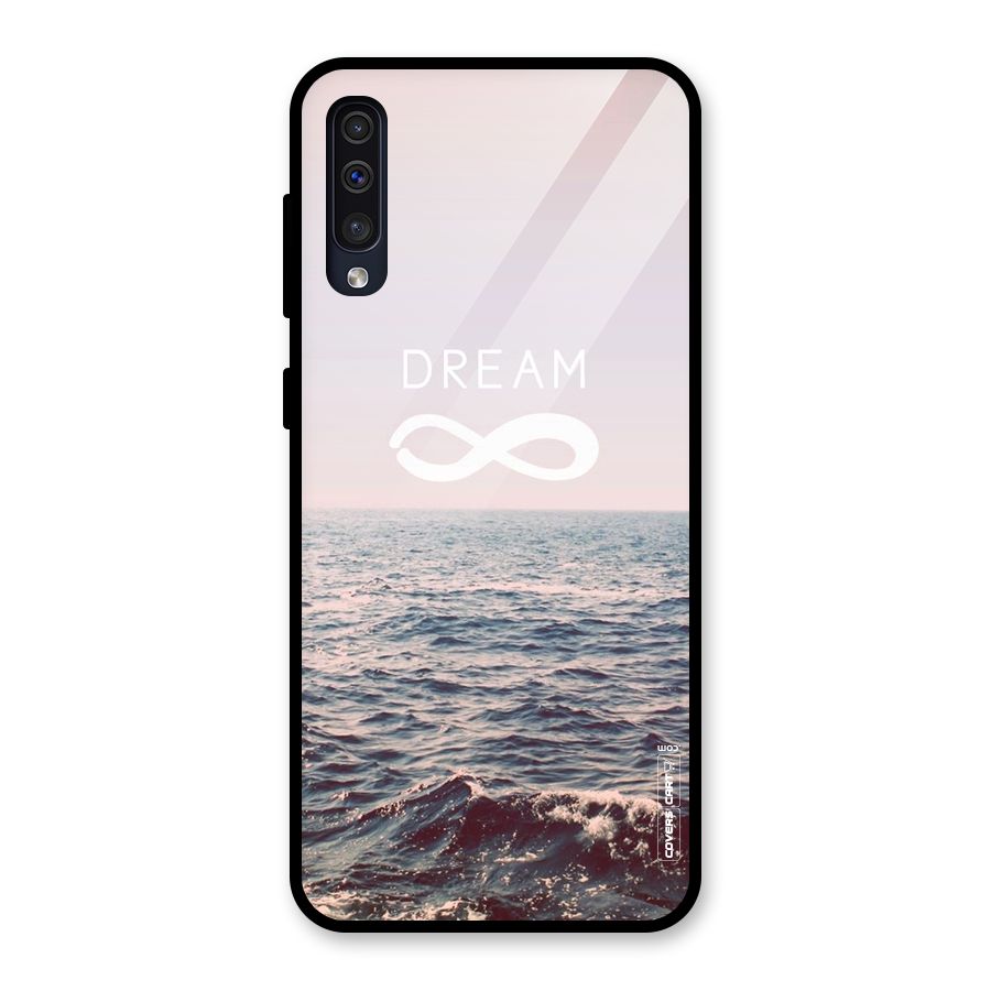 Dream Infinity Glass Back Case for Galaxy A50