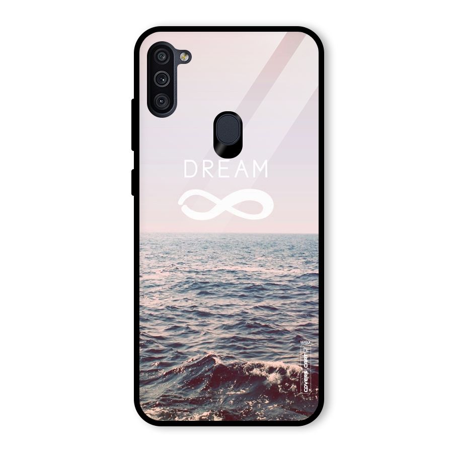 Dream Infinity Glass Back Case for Galaxy M11