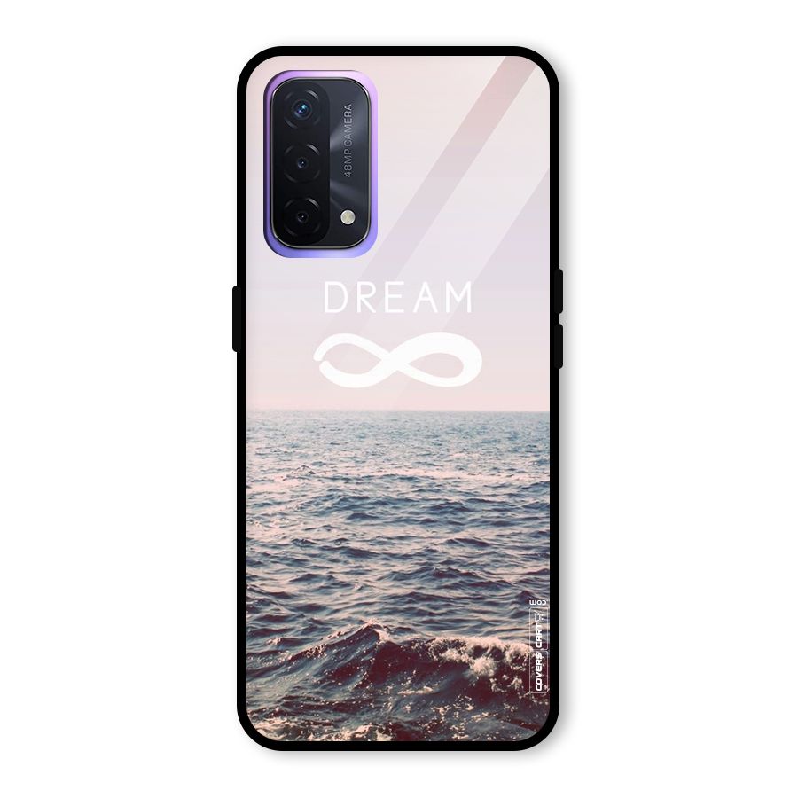 Dream Infinity Glass Back Case for Oppo A74 5G