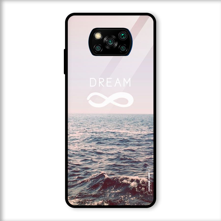 Dream Infinity Glass Back Case for Poco X3