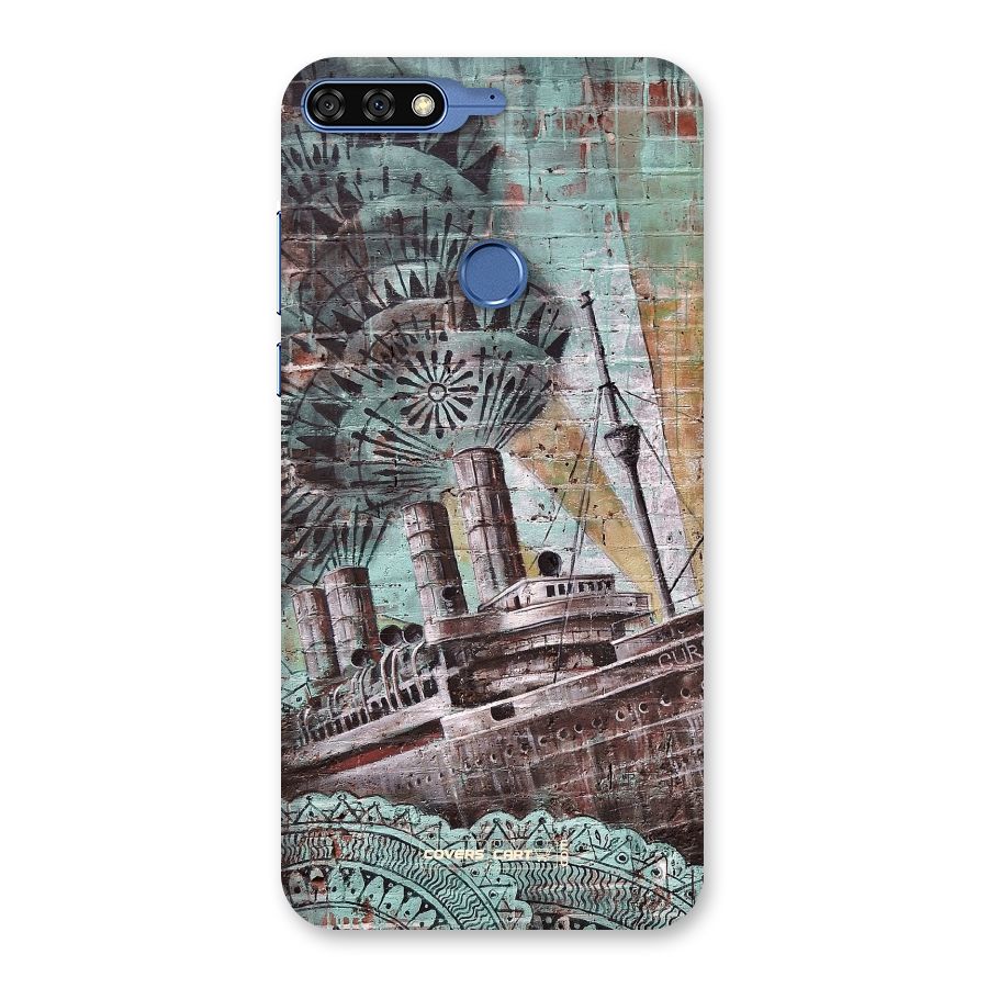 Dream Ship Back Case for Honor 7C