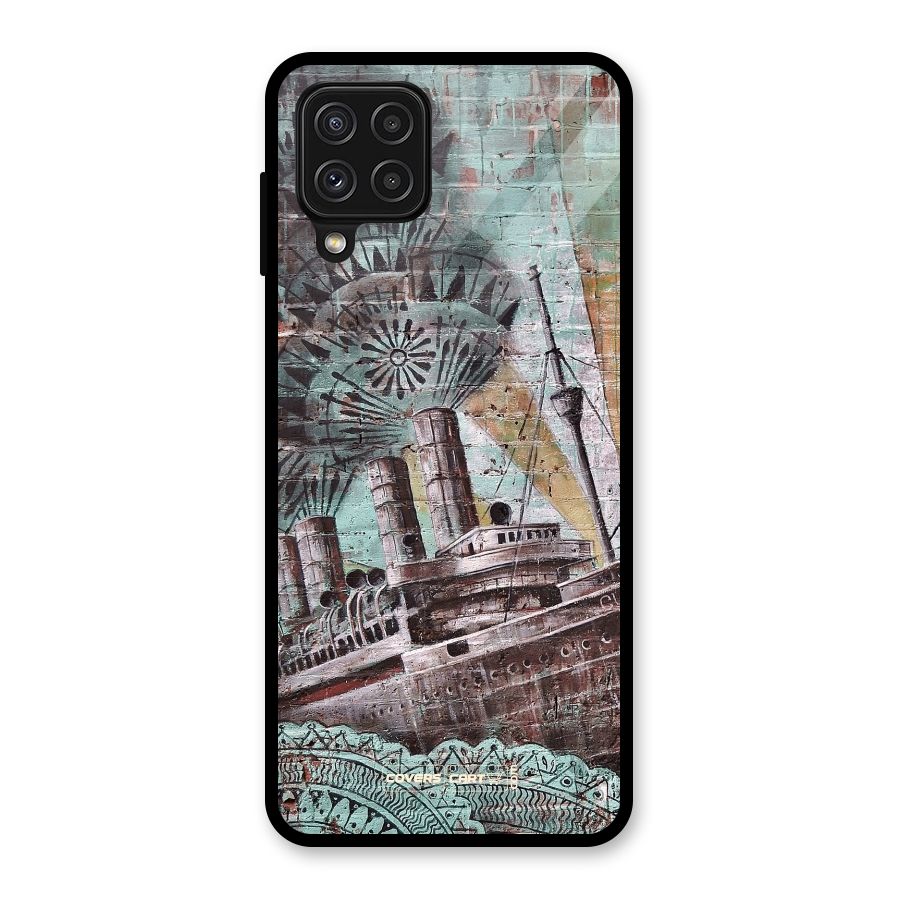 Dream Ship Glass Back Case for Galaxy A22 4G
