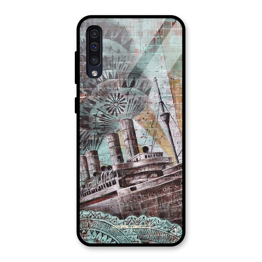 Dream Ship Glass Back Case for Galaxy A50
