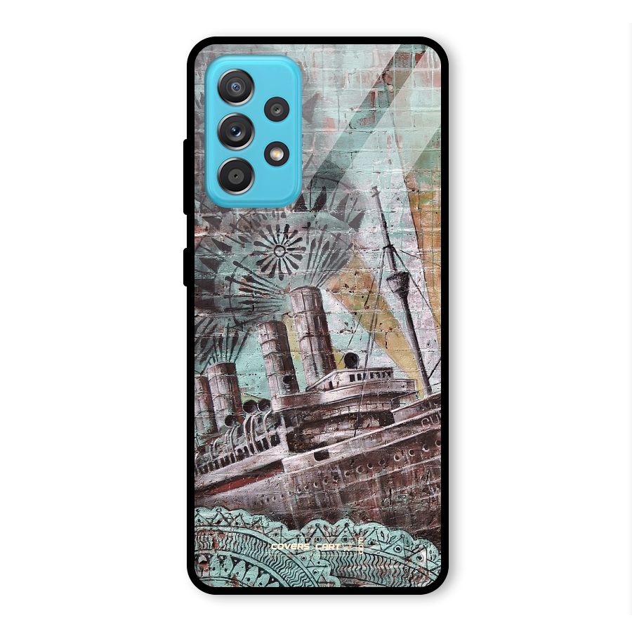 Dream Ship Glass Back Case for Galaxy A52