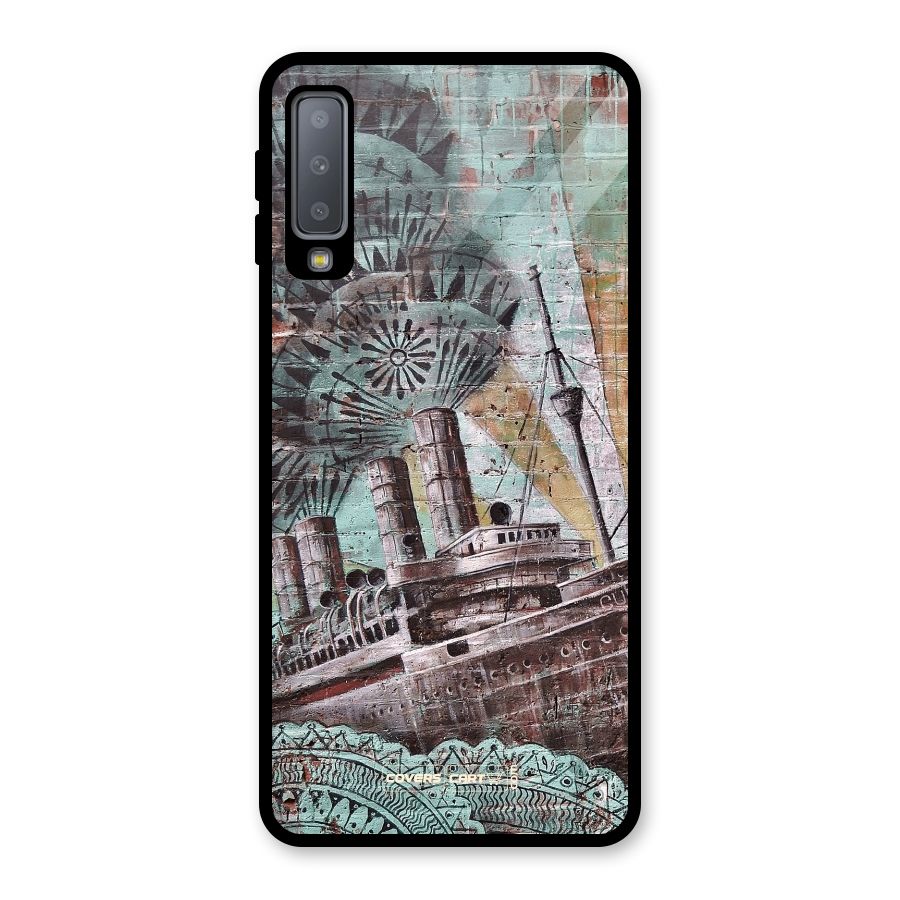 Dream Ship Glass Back Case for Galaxy A7 (2018)
