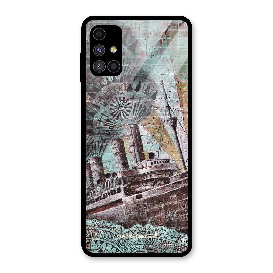 Dream Ship Glass Back Case for Galaxy M51