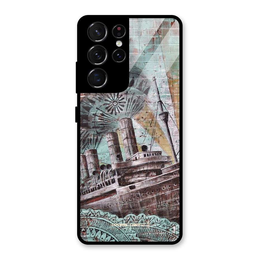 Dream Ship Glass Back Case for Galaxy S21 Ultra 5G