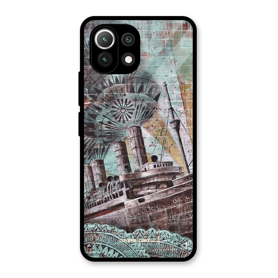 Dream Ship Glass Back Case for Mi 11 Lite