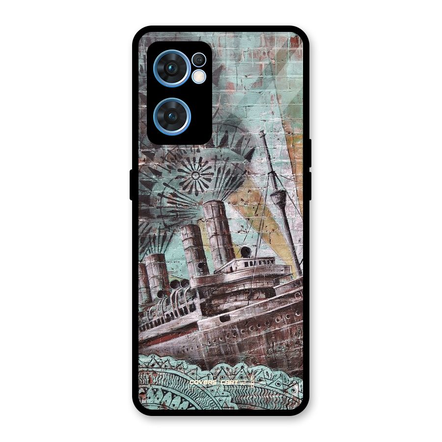 Dream Ship Glass Back Case for Oppo Reno7 5G