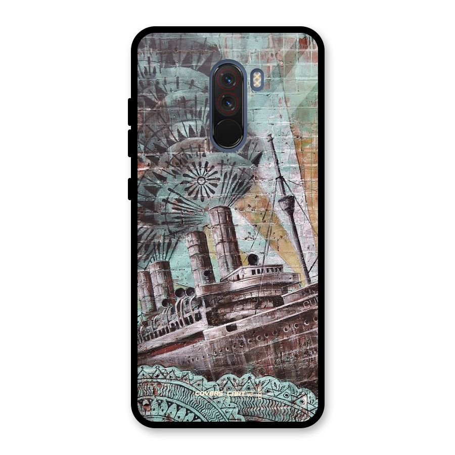 Dream Ship Glass Back Case for Poco F1
