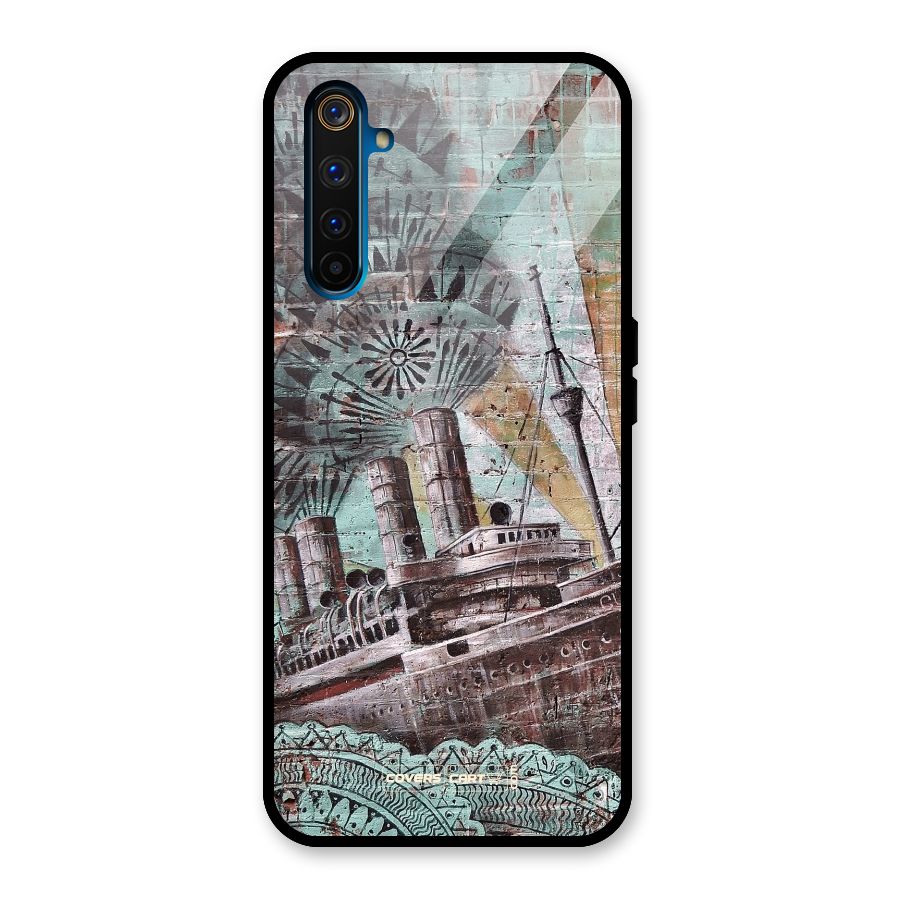 Dream Ship Glass Back Case for Realme 6 Pro