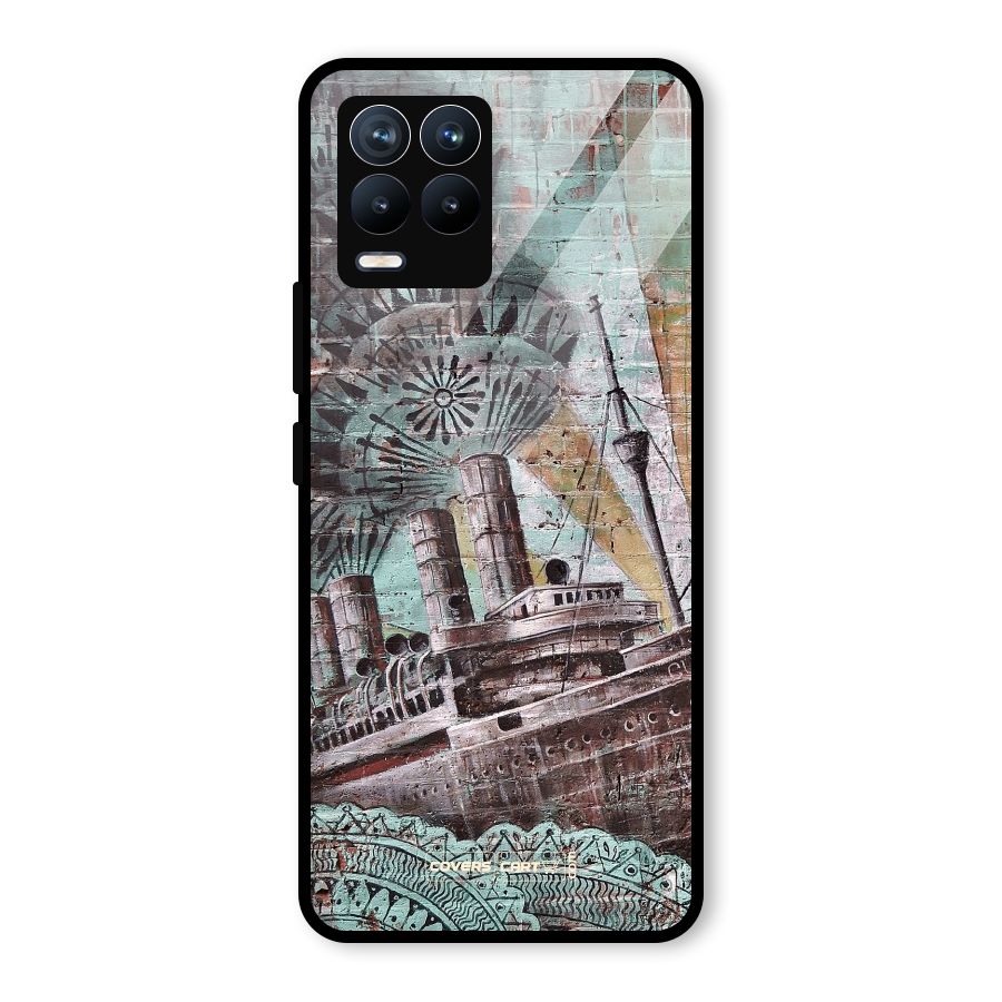 Dream Ship Glass Back Case for Realme 8