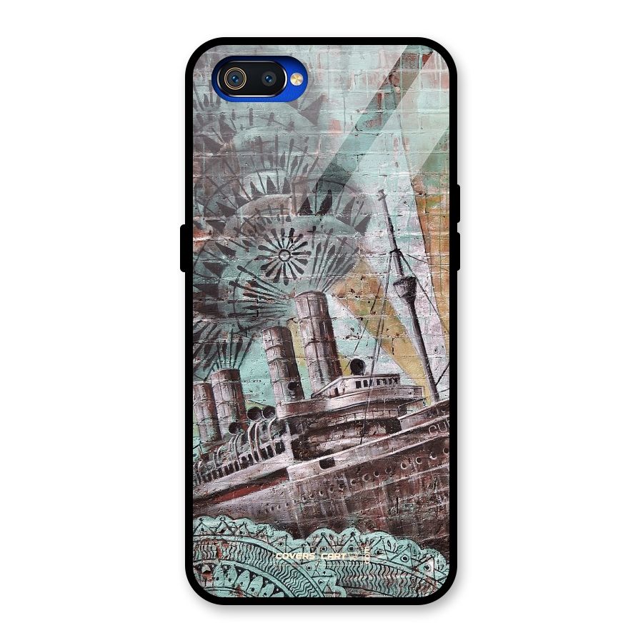 Dream Ship Glass Back Case for Realme C2