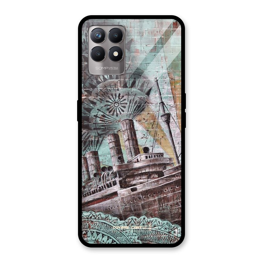 Dream Ship Glass Back Case for Realme Narzo 50