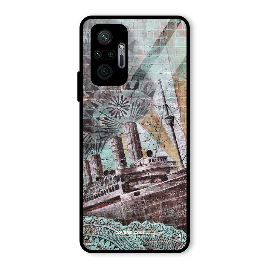 Dream Ship Glass Back Case for Redmi Note 10 Pro Max