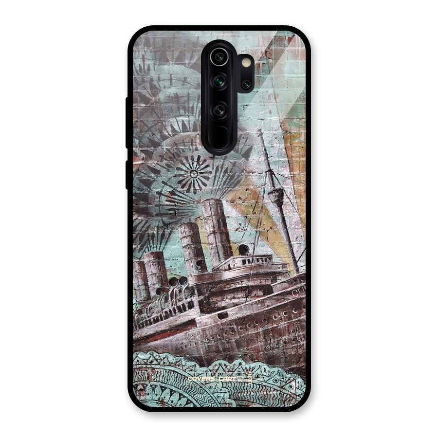 Dream Ship Glass Back Case for Redmi Note 8 Pro
