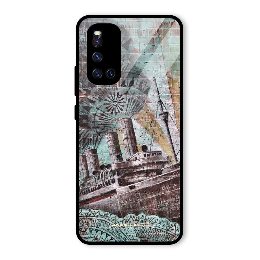 Dream Ship Glass Back Case for Vivo V19