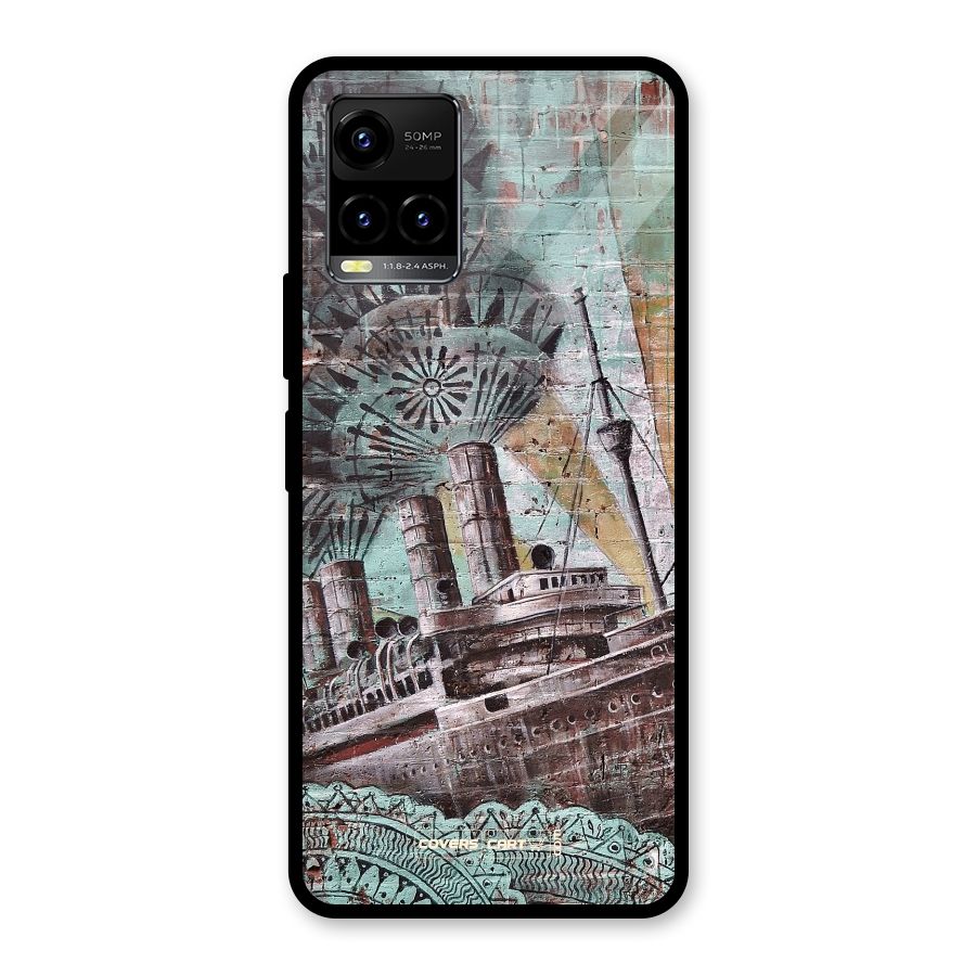 Dream Ship Glass Back Case for Vivo Y21T