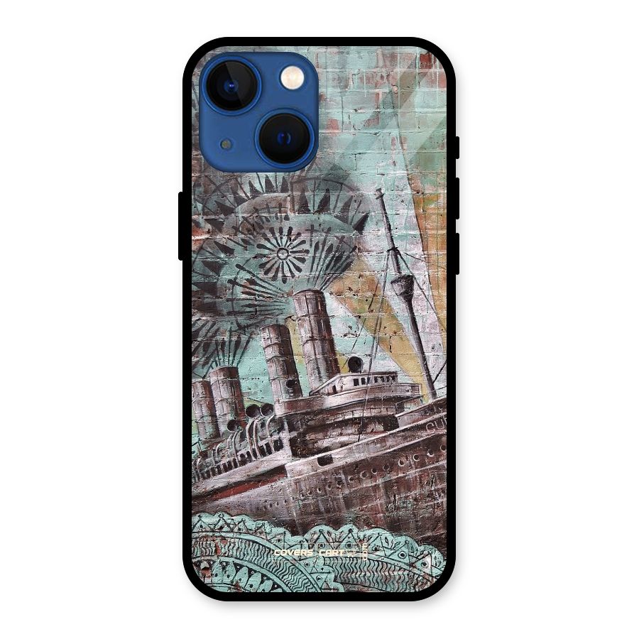Dream Ship Glass Back Case for iPhone 13 Mini