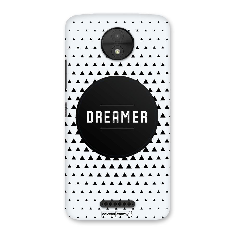 Dreamer Minimalist Back Case for Moto C