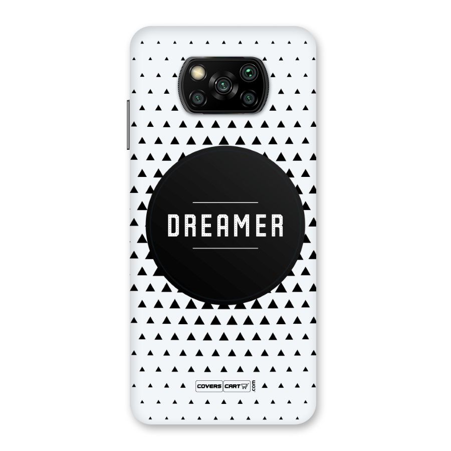 Dreamer Minimalist Back Case for Poco X3
