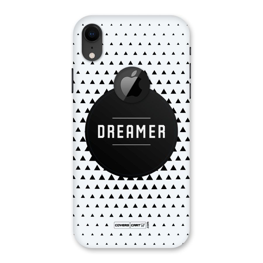 Dreamer Minimalist Back Case for iPhone XR Logo Cut