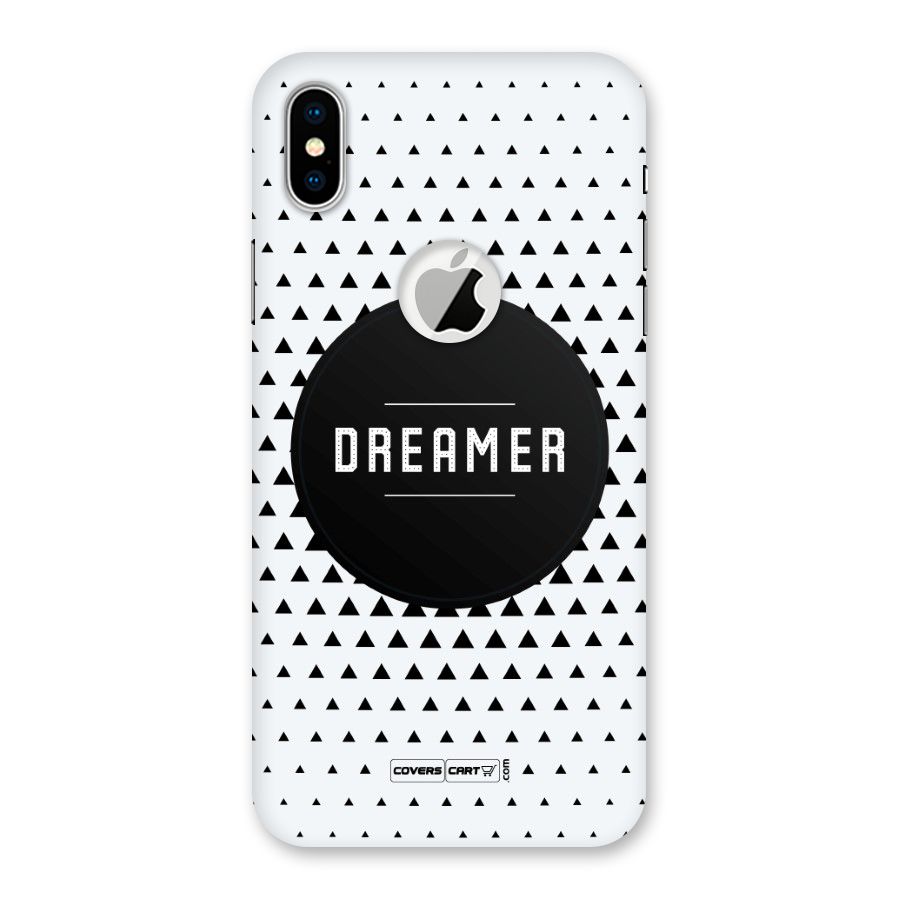 Dreamer Minimalist Back Case for iPhone X Logo Cut