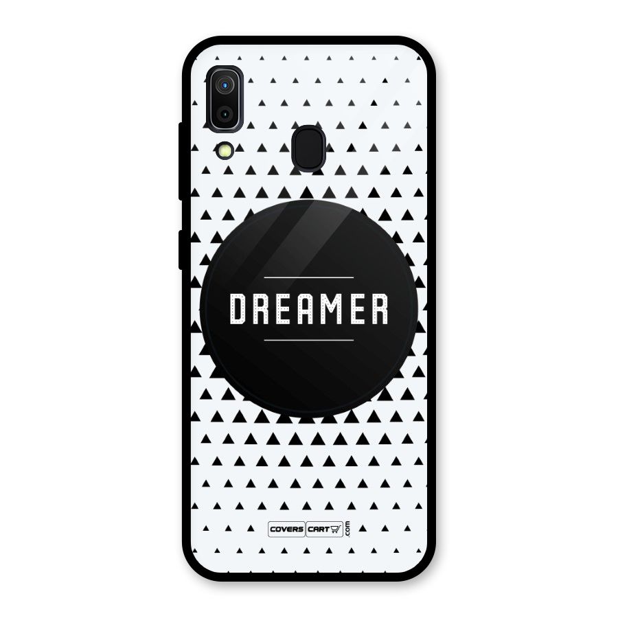 Dreamer Minimalist Glass Back Case for Galaxy A30